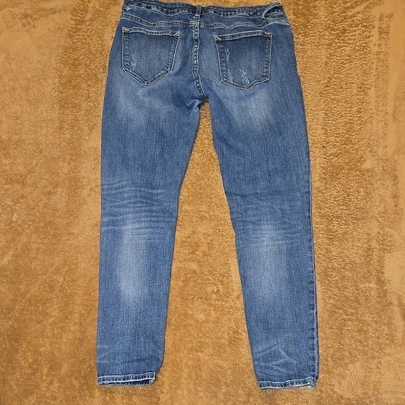 Vigoss Blue The Jagger Distressed Skinny  Jeans Size 29 Waist - Picture 5 of 6